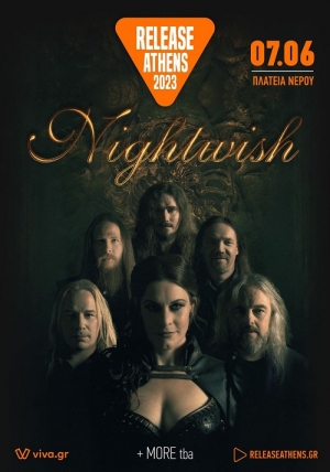Release Athens 2023: Nightwish &amp; more tba @ Πλατεία Νερού - 7/6/23